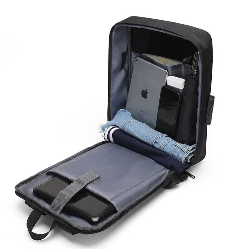 Professional Backpack – Minimalist with USB port, TSA lock and 15.6" laptop compartment